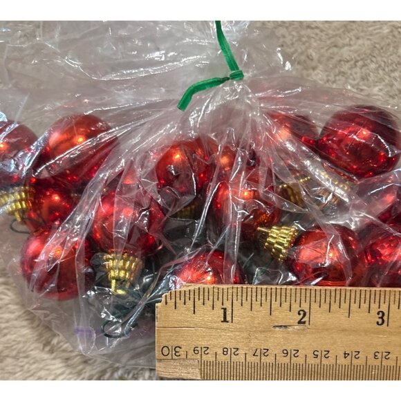 Red & Silver & Multicolor Christmas Ornament Bundle Mini Presents, Balls Tinsel - Picture 6 of 11